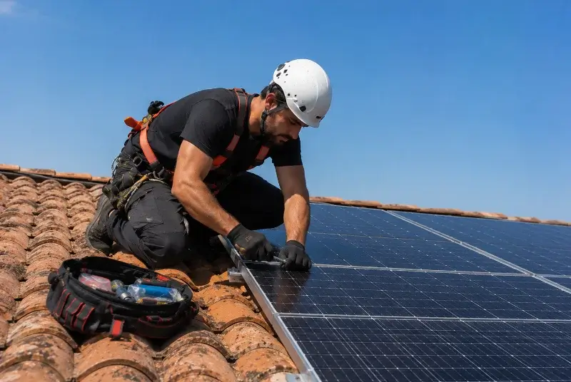 Maintenance et monitoring de panneaux solaires au Cours